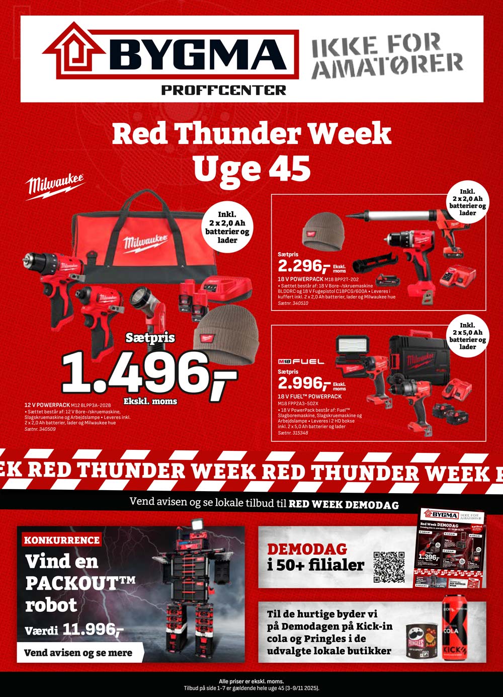 Milwaukke Red Thunder tilbudsavis 2025