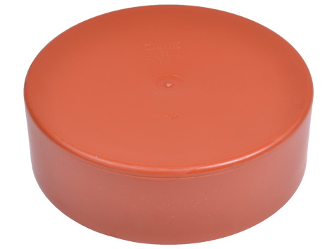 Wavin kloak slutmuffe t/limning PVC Rød - 160mm