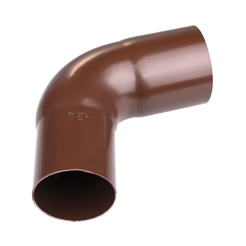 Plastmo Bøjning 75° Brun 75mm