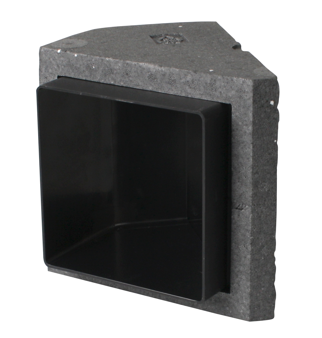 DUKA isoleret bøjning 20mm  45° 15x15cm 