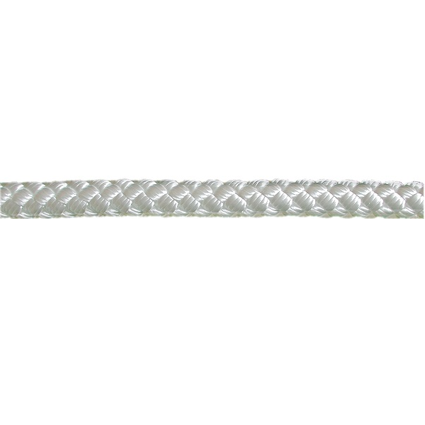 G. Funder Nylon flettet Hvid - 8mmx100m