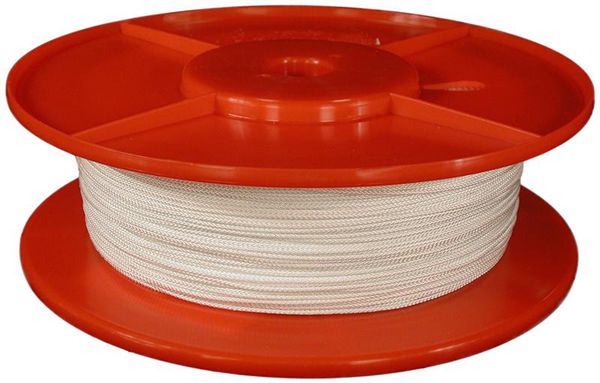 G. Funder Nylon flettet Hvid - 3mm