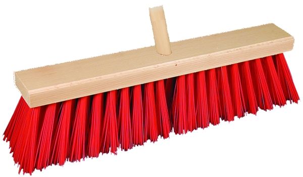 G. Funder Gadekost med skaft Rød - 20x4 rækker