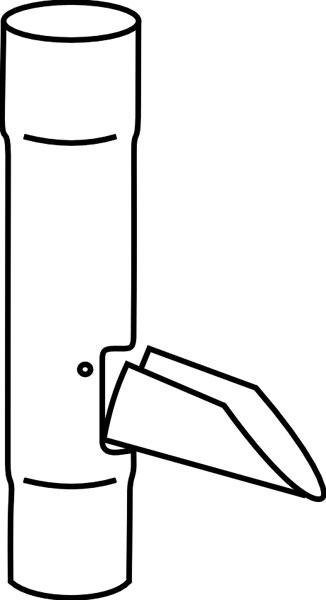 Plastmo VandUdv.iser M/Klap 75mm Hvid