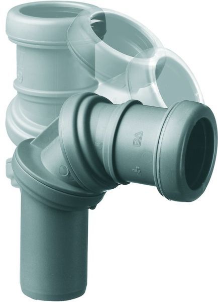 Afløbsbøjning Jotiflex 50 mm grå 0-90° 1m