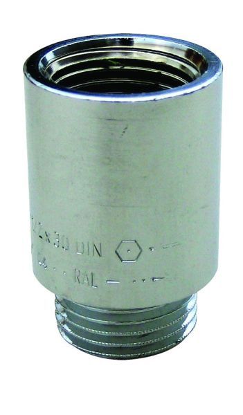 Zupply Haneforlænger krom - 1/2"x25mm