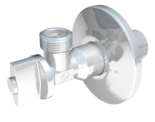 Stopventil 1/2" krom