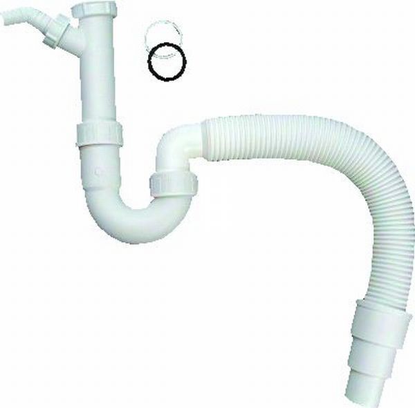 Køkkenvandlås m/sp. 1 1/2". 40/50 mm