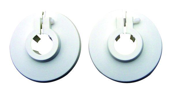 Plastroset hvid to-delt 15 mm