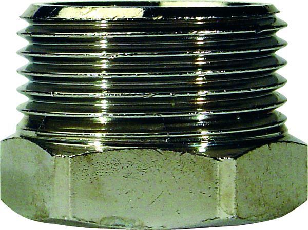 Nippelmuffe krom 3/4" - 1/2"