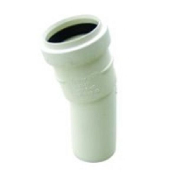 Afløbsbøjning 32 mm x 15 hvid