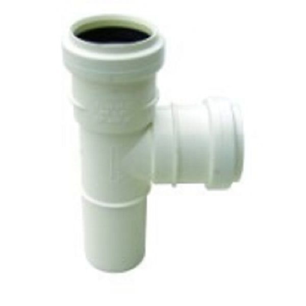 Afløbsgrenrør 32 mm x 87° hvid