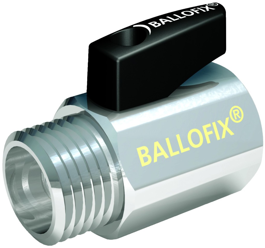 Ballofix kuglehane 1/2" muffe/nippel