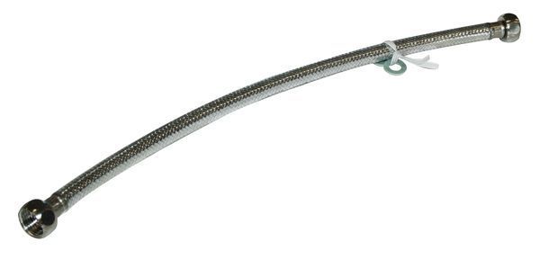 Tilslutningssslange til toilet 1/2"-400mm krom