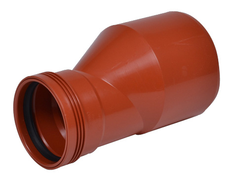Wavin PP kloak reduktion excentrisk Rød - 160x110mm