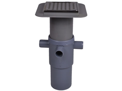 Wafix gulvafløbssæt 110/40mm komplet incl v-lås/tragt/rist