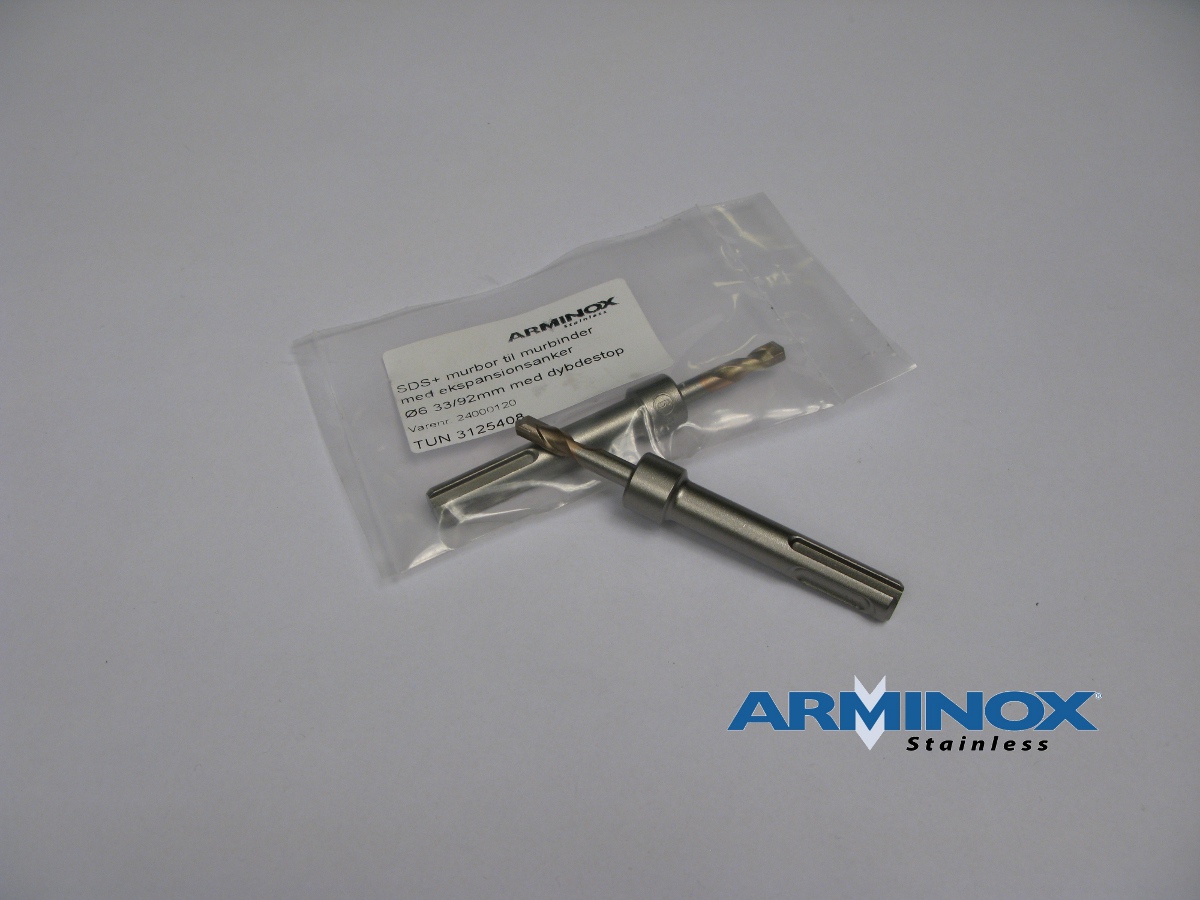 Arminox Murbor SDS med dybdestop 6x33mm