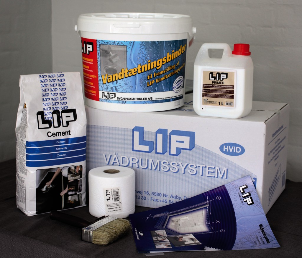 LIP Vådrumssystem - Sæt til vådrumssikring