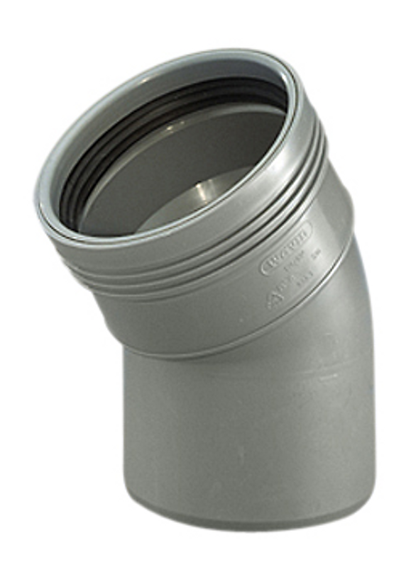 Afløbsbøjning Grå - 110mmx30°