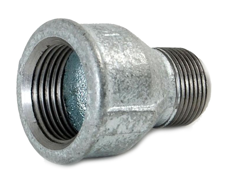 Spidsmuffe Galv- 3/4"x1/2"