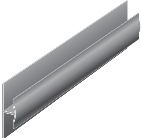 Knauf h-profil plast hudv10 - 300cm