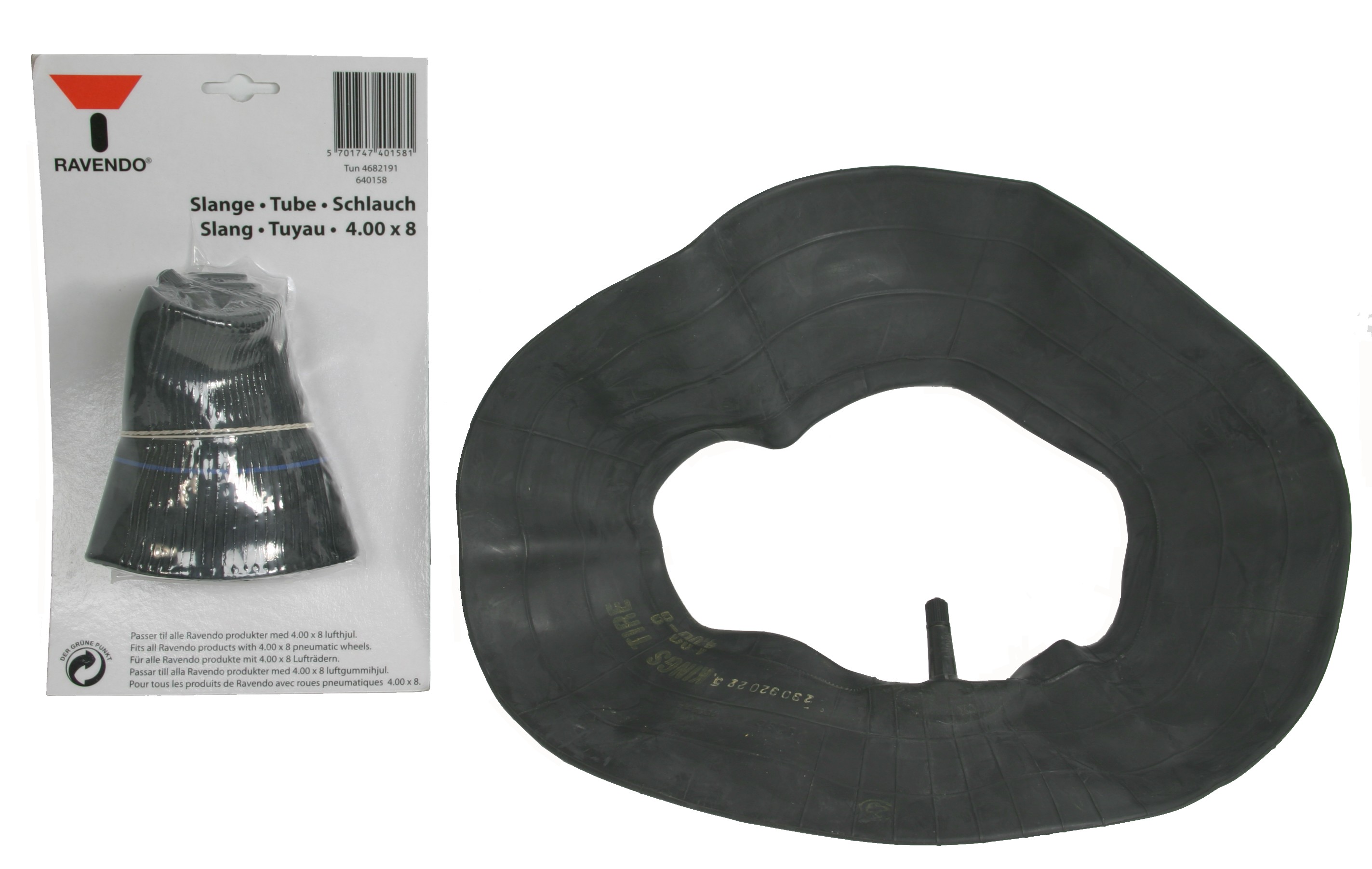 Ravendo slange 4.00-8 til trillebør 
