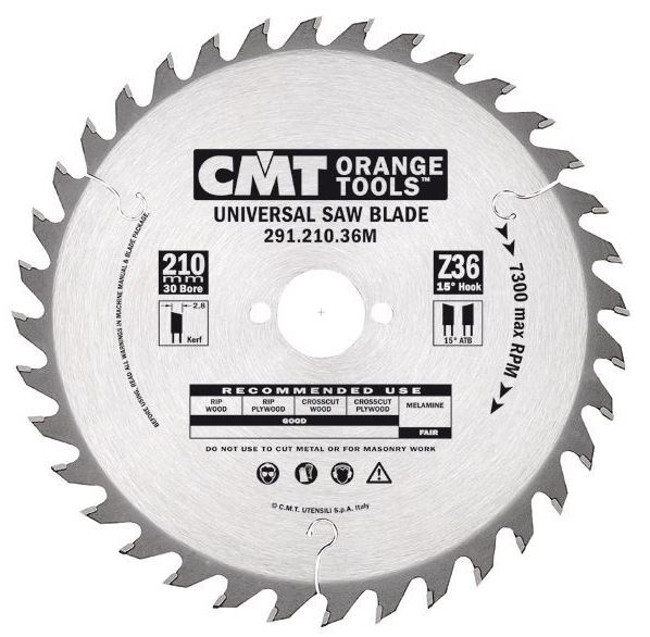 CMT Savklinge Z24w  - 190x2,6x30mm 