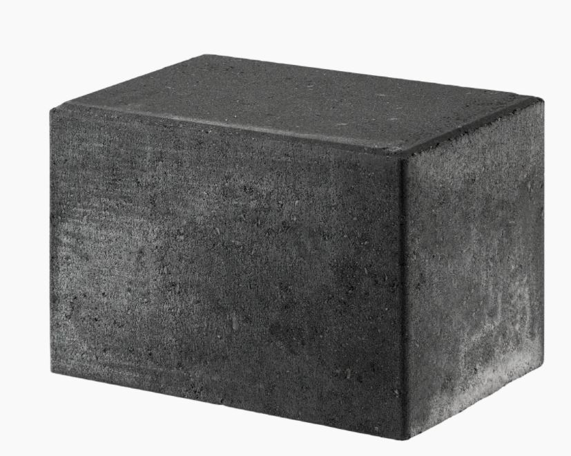 IBF Bondesten Kantblok 14x21 - 14cm 2-lagsbeton Sort