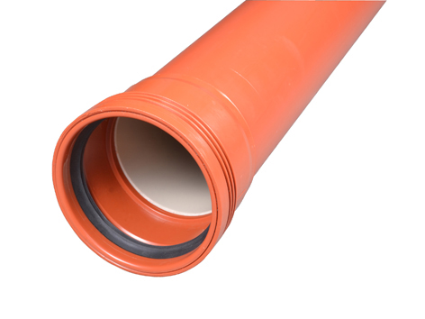 Wafix kloakrør PP-md 0,25m sn4 med muffe Rød - 110mm