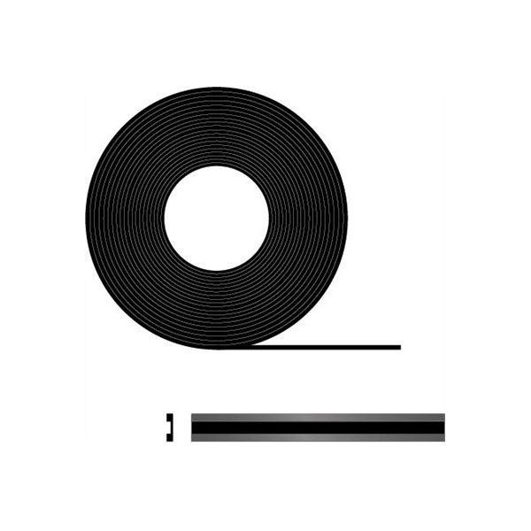 Swisspearl EPDM gummiliste Sort - 30x3mm