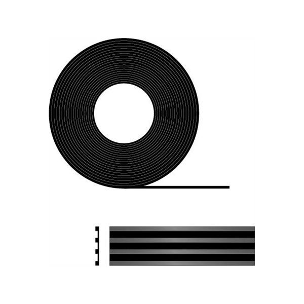 Swisspearl EPDM gummiliste Sort -  90x3mm