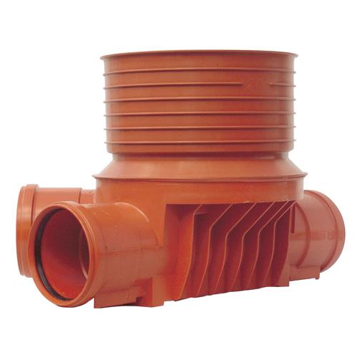 Uponor rense- og inspektions brønd PP højre type 4 - 110x315mm