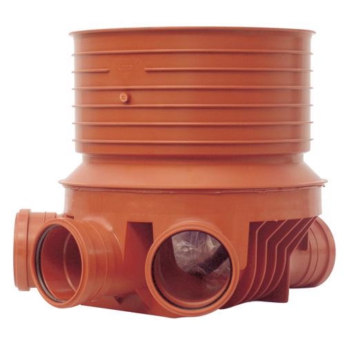 Uponor rense- og inspektions brønd PP venstre-højre type 2 - 160x315mm