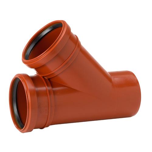 Uponor PP grenrør 45° - 110x110mm