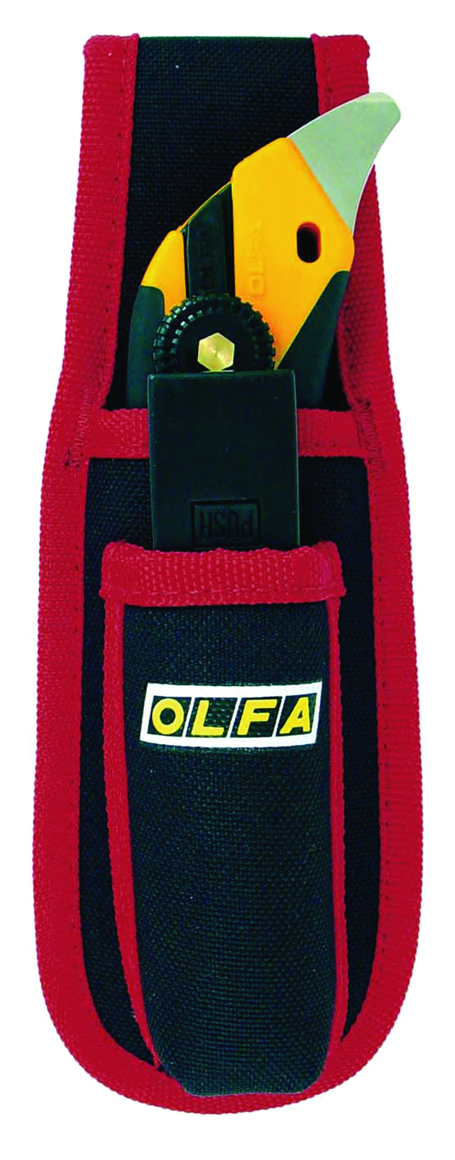 L-5 Bræk af kniv 18mm i skede m/skruelås + 5 LBB blade Olfa