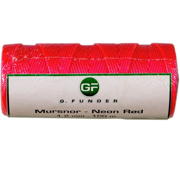 G. Funder Mursnor Rød - Ø1,2mmx100m