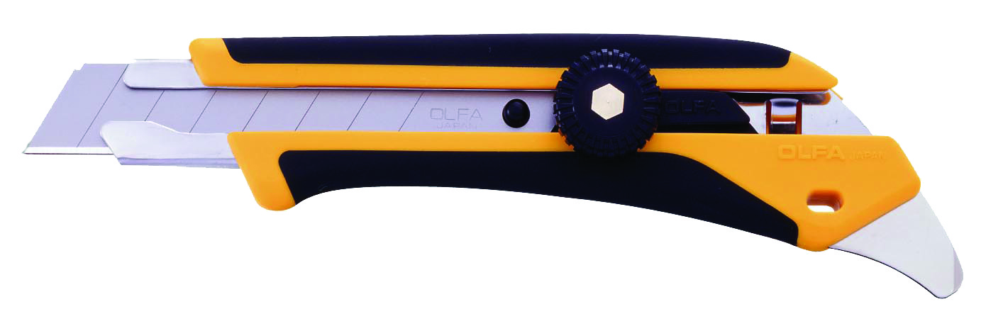 L-5 Bræk-af kniv 18mm Olfa m/skruelås + ComfortGrip