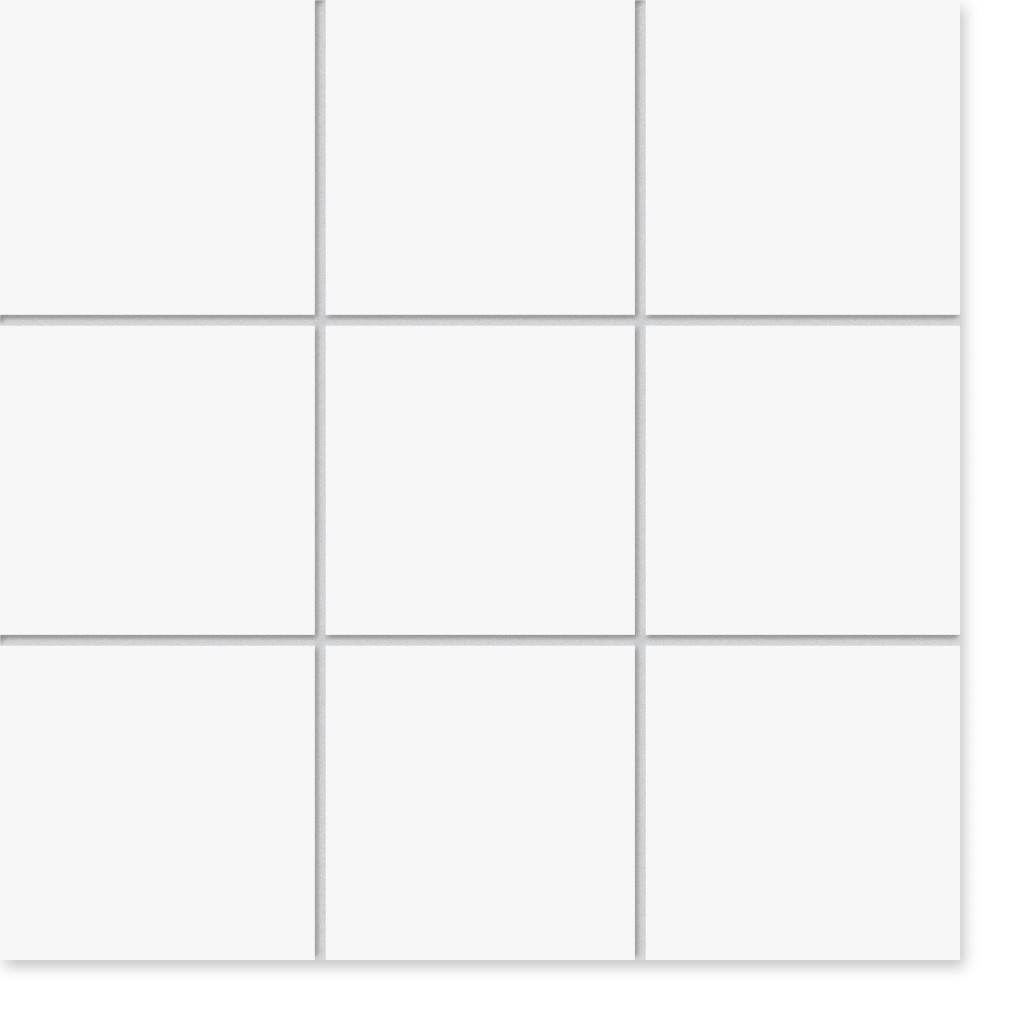 Scandinova Gulv/vægflise Basic mat Hvid - 9,7x9,7cm