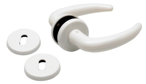 Habo Dørgreb Coupe plast Hvid 