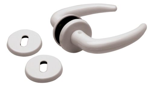 Habo Dørgreb Coupe indvendig plast Lysgrå 