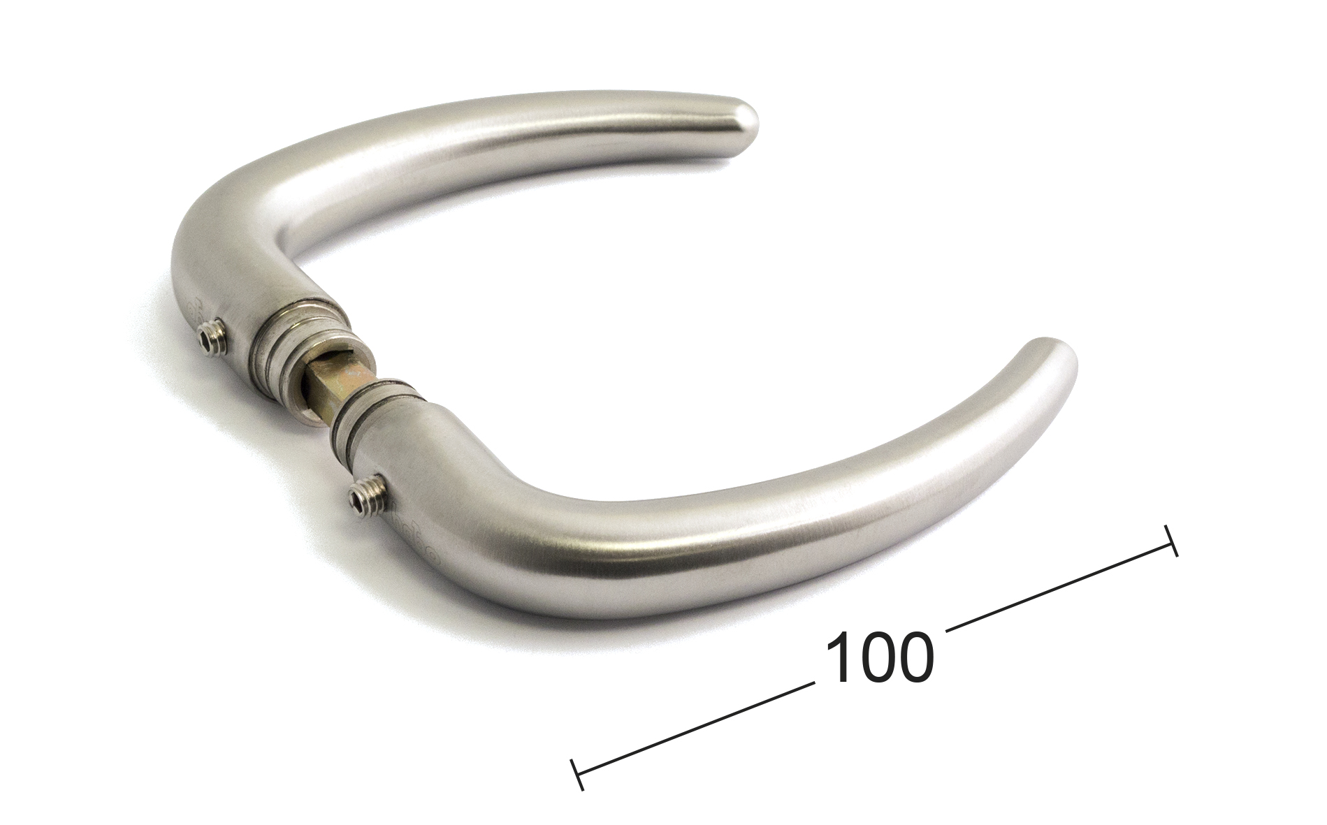 Habo Dørgreb Coupe indv./udv. rustfri 