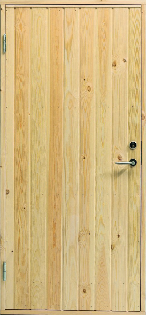 Swedoor 92mm Udhusdør Venstre Ud.-  Ubehandlet Fyr - 948x2050mm 