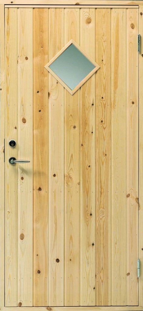 Swedoor Udhusdør 4/58 højre ubeh. fyr med vindue - 948x2050mm