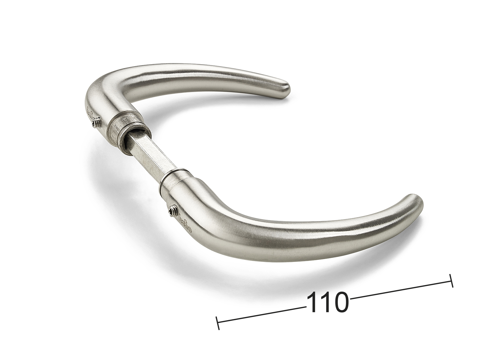 Habo Dørgreb Coupe massiv indv./udv. rustfri