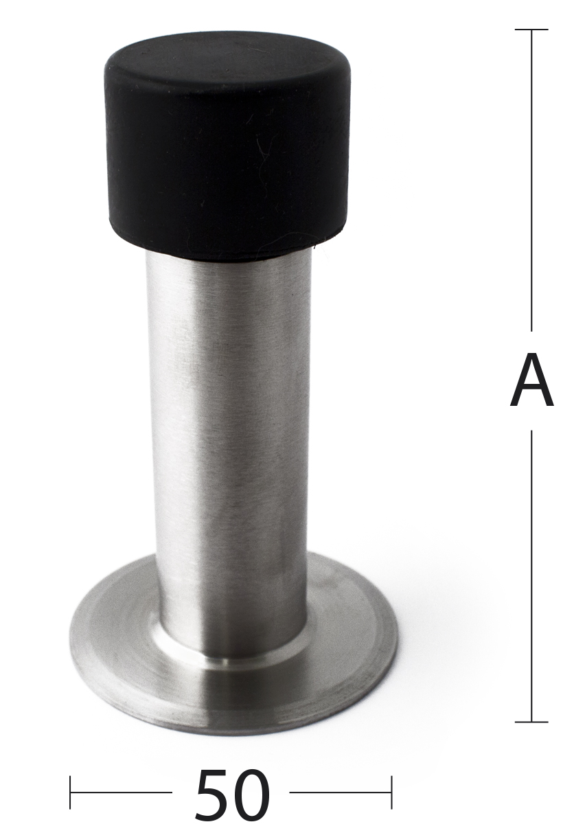 Habo Dørstopper rustfri - Ø22x75mm