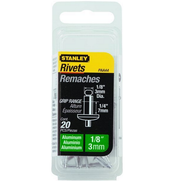 Popnitte 3 X 7 mm - 20 stk