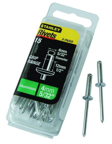 Popnitte 4 x 12 mm - 15 stk