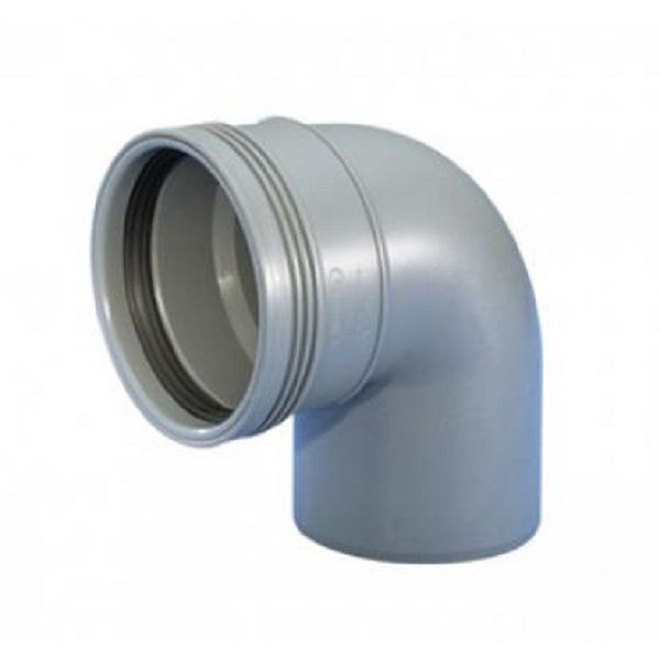 Afløbsbøjning 75 mm x 87° grå