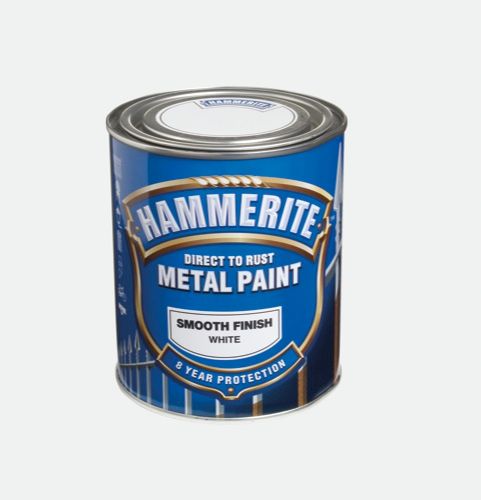 Hammerite Metalmaling Glat Effekt Hvid - 250ml