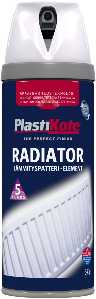 Plasti-Kote Radiatormaling Hvid - 400ml